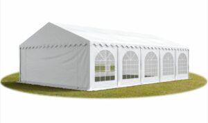 Barnum tubulaire 5x10 mètres en location pour mariages, banquets et événements de grande envergure