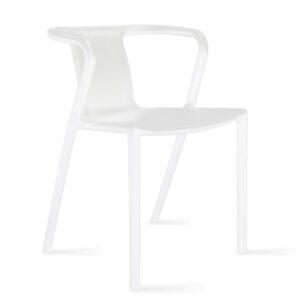 Chaise Berlin blanche design en location pour mariages et événements en Vendée