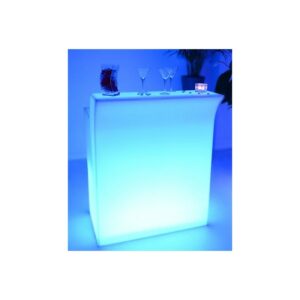 Comptoir lumineux LED en location pour bar, accueil et événements festifs en Vendée
