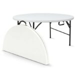 Location table ronde pliable 10 personnes pour mariage, réception et événement en Vendée - WeLocation