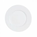 Assiette ronde ECO 21 cm blanche pour entrée, dessert et réception