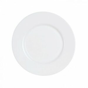 Assiette ronde ECO 21 cm blanche pour entrée, dessert et réception