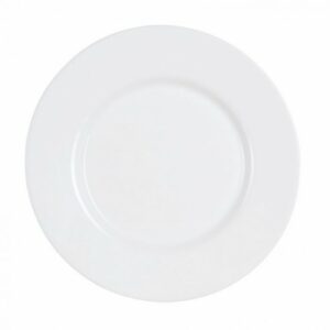 Assiette ronde ECO 26 cm blanche pour mariage et réception