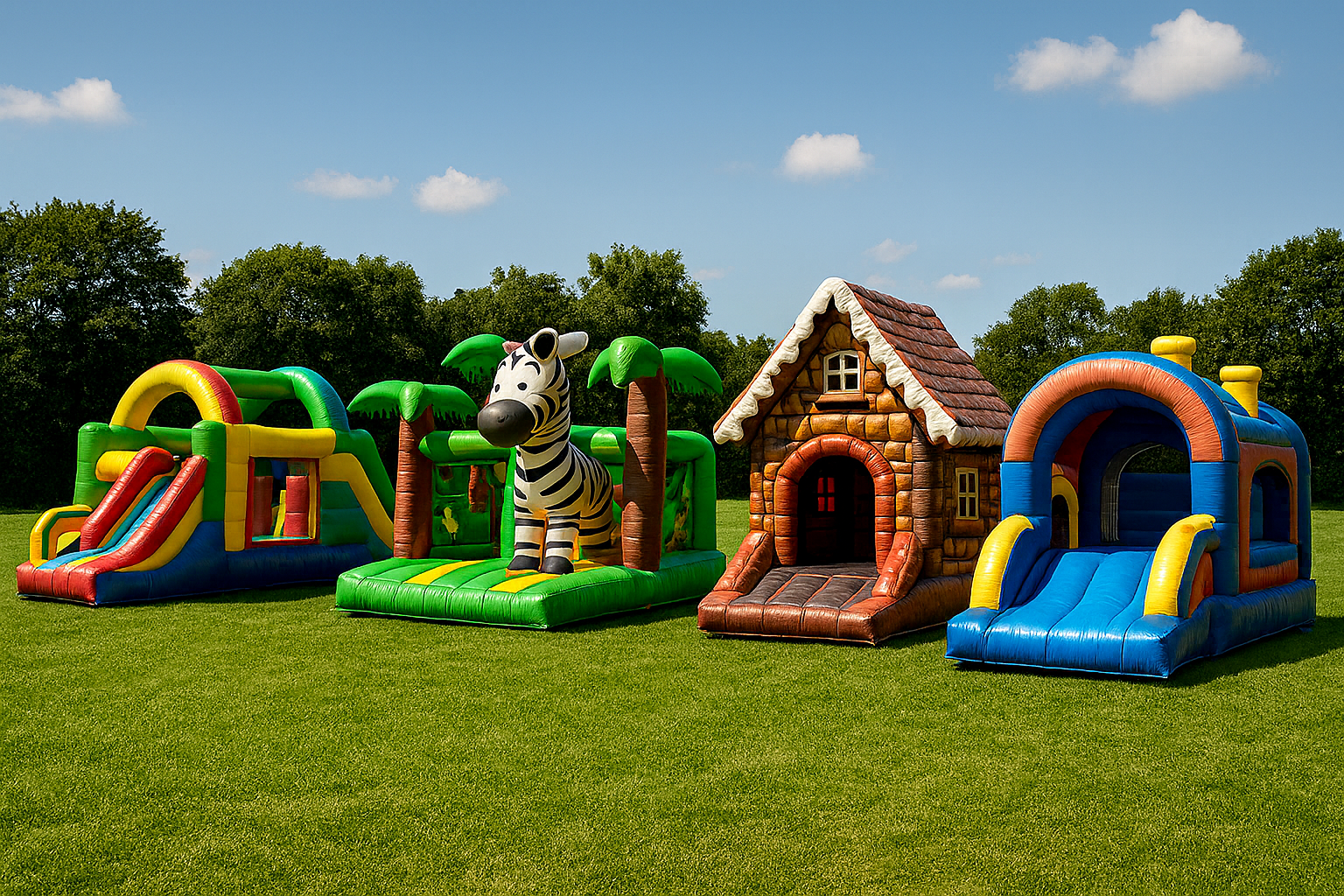 Jeux gonflables en location