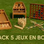 pack 5 jeux en bois en location WeLocation Vendée