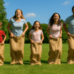 sacs en toile de jute pour course en sac en location WeLocation Vendée