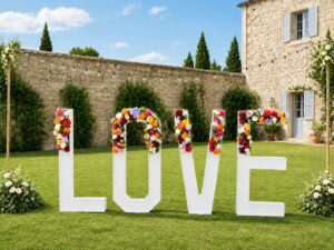 Lettres géantes LOVE en bois