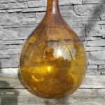 Grande Dame-Jeanne en verre vert pour décoration mariage, événement ou ambiance bohème