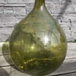 Grande Dame-Jeanne en verre transparent ou vert pour décoration de mariage, événement ou photobooth bohème