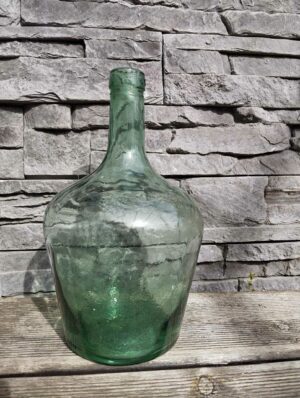 Vase en verre recyclé transparent ou vert pour décoration mariage, événement ou buffet écoresponsable