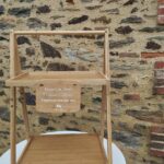 Présentoir à gobelets en bois pour décoration de mariage, événement ou bar à jus