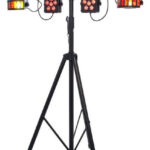 Pack lumières événementiel sur trépied – location éclairage soirée