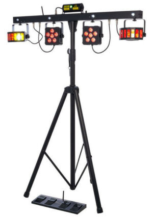 Pack lumières événementiel sur trépied – location éclairage soirée