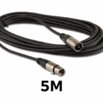 Câble XLR / DMX 5 mètres – câble audio et éclairage pour événement