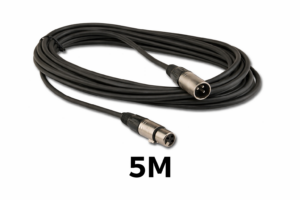 Câble XLR / DMX 5 mètres – câble audio et éclairage pour événement