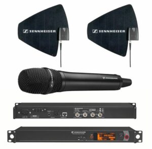 Micro longue portée Sennheiser avec antennes – location micro sans fil professionnel 200m