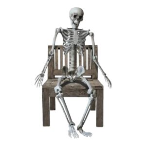 Squelette taille humaine articulé en location pour décoration Halloween
