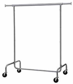 Portant à vêtements sur roulettes en location pour événements