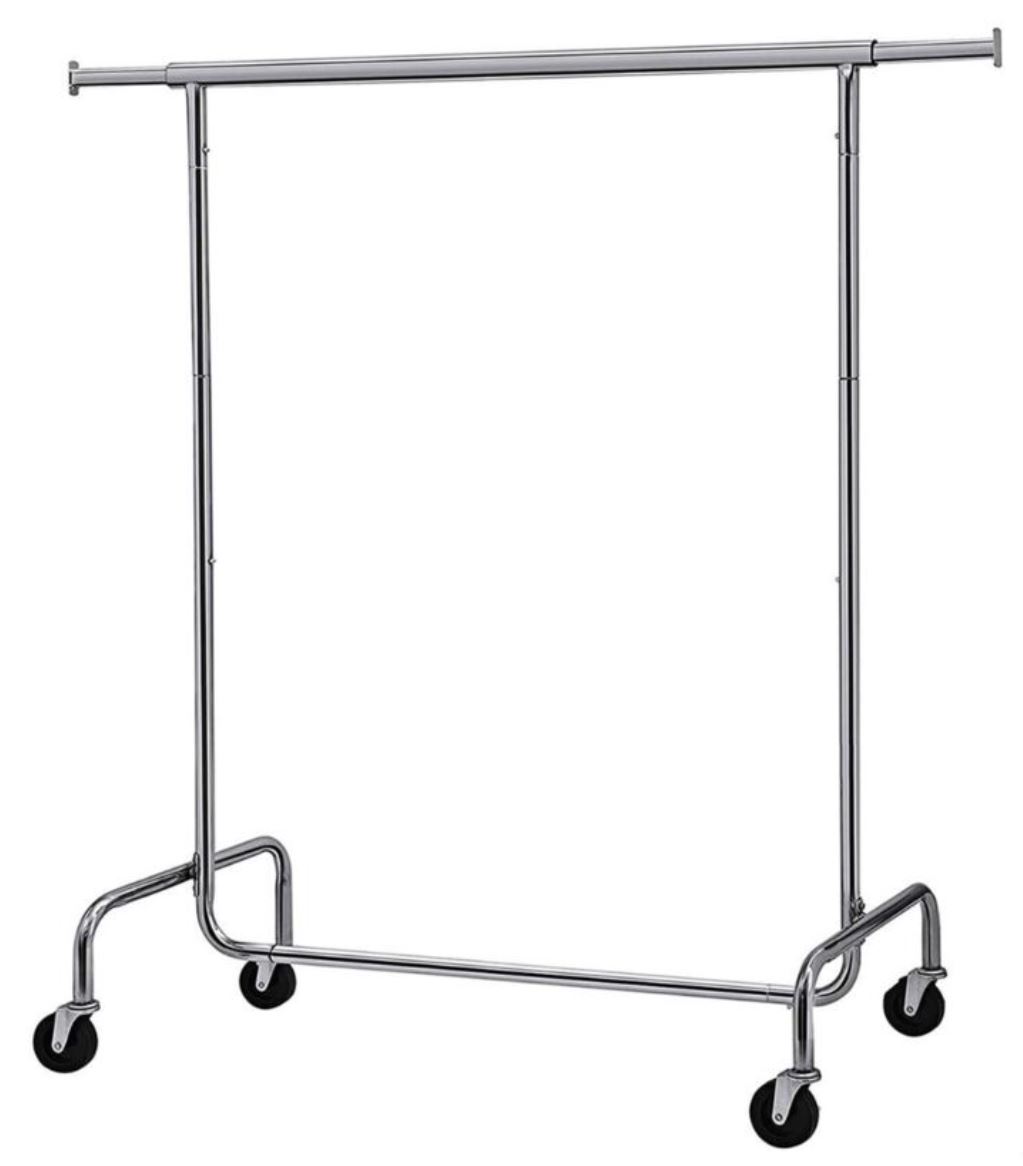 Portant à vêtements sur roulettes en location pour événements