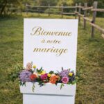Panneau chevalet blanc décoratif pour mariage en Vendée